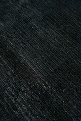 Nepal 3523 Siyah Modern El Dokuma Kışlık Bambu Halı