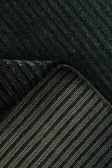 Nepal 3523 Siyah Modern El Dokuma Kışlık Bambu Halı
