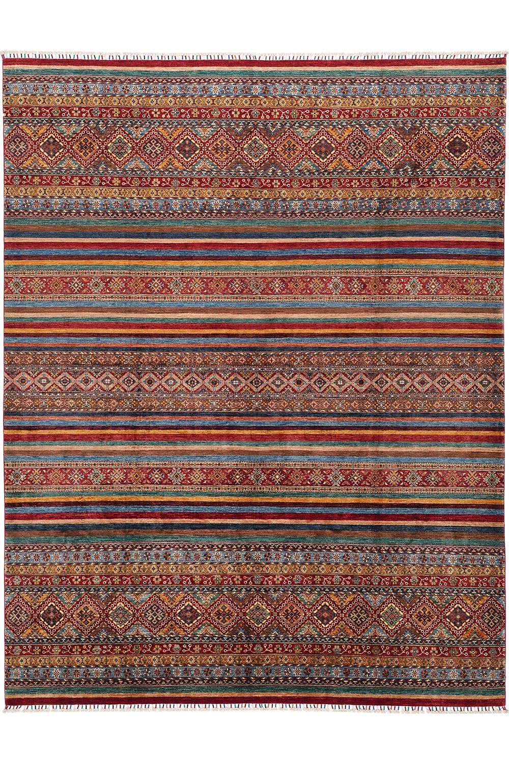 SHB Afgan Orjin El Dokuma Yün Halı Renkli - 250x322