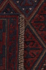 Afgan Berceste El Dokuma Yün Halı Kırmızı - 131x124