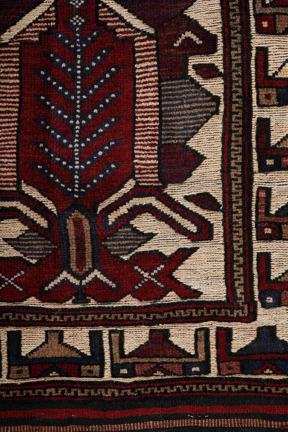 Afgan Berceste El Dokuma Yün Halı