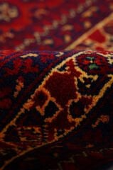 Afgan Hoca Roshnai El Dokuma Yün Halı Kırmızı - 144x190