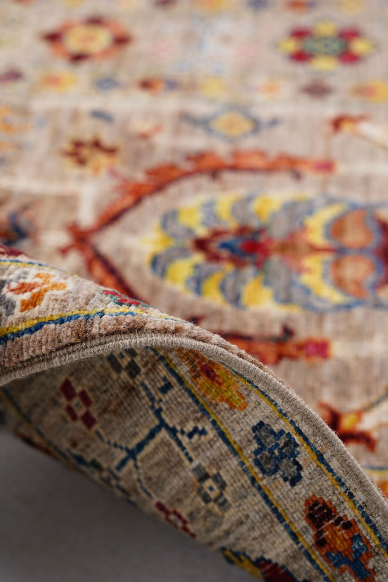 RHMN Afgan Orjin El Dokuma Yün Halı