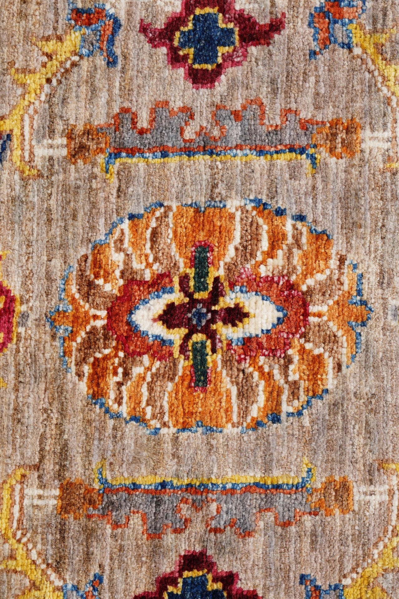 RHMN Afgan Orjin El Dokuma Yün Halı