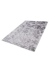 Nepal 3561 Gri Modern El Dokuma Kışlık Bambu Halı