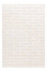 İndus 8006 Krem Geometrik Salon Halısı Kesme Halı