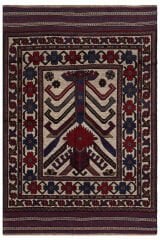 Afgan Berceste El Dokuma Yün Halı