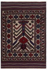 Afgan Berceste El Dokuma Yün Halı