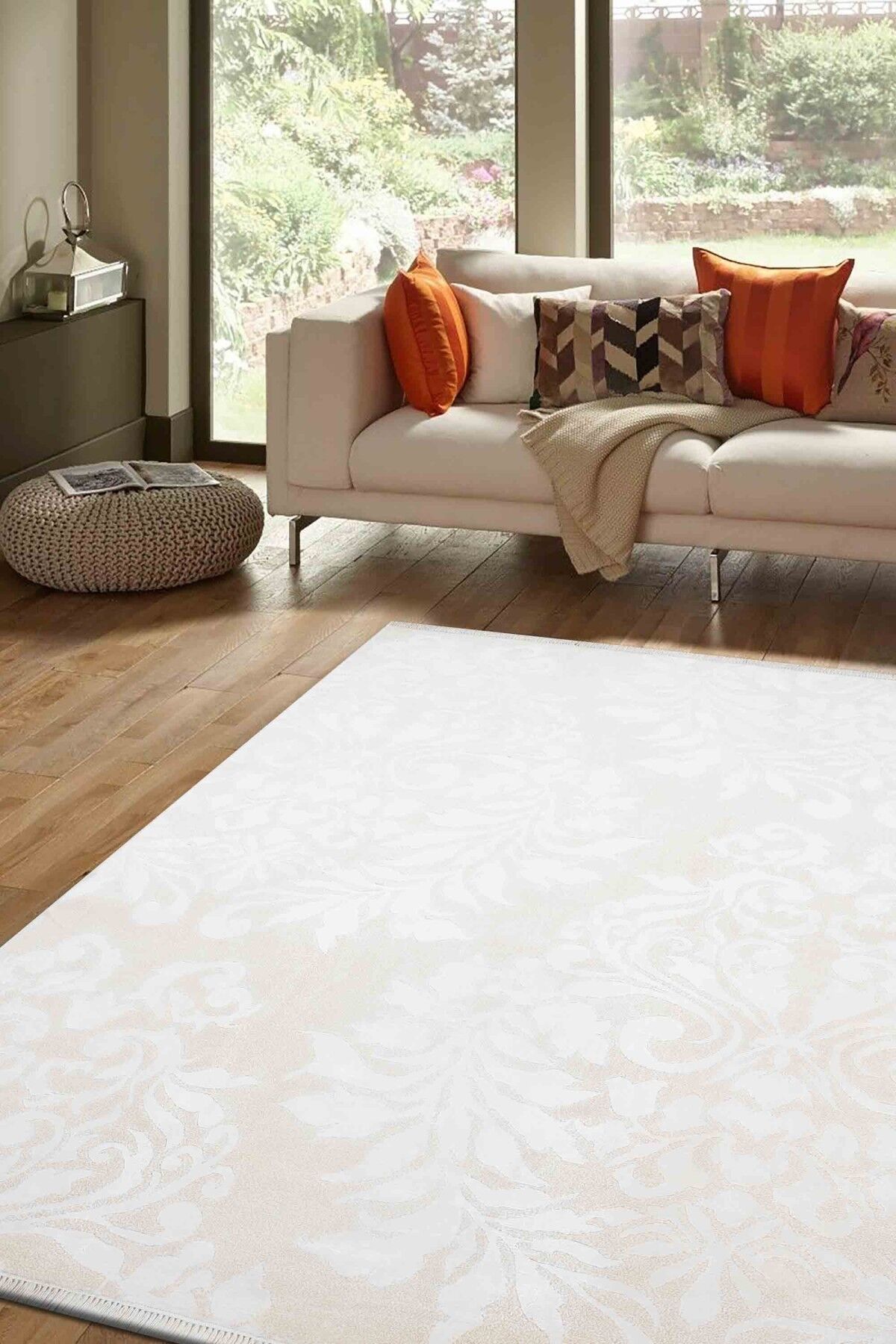 Nepal 3572 Modern El Dokuma Kışlık Bambu Halı