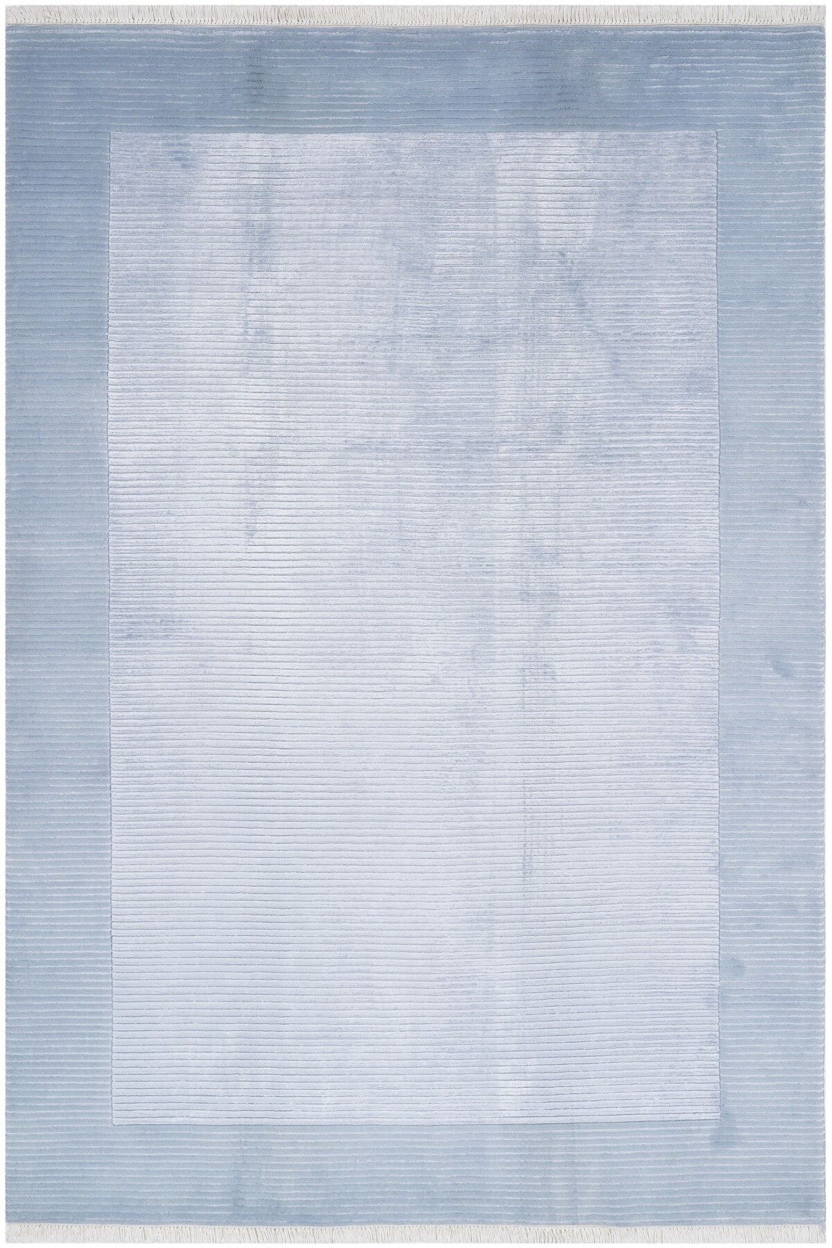 Nepal 3575 Mavi Modern El Dokuma Kışlık Bambu Halı