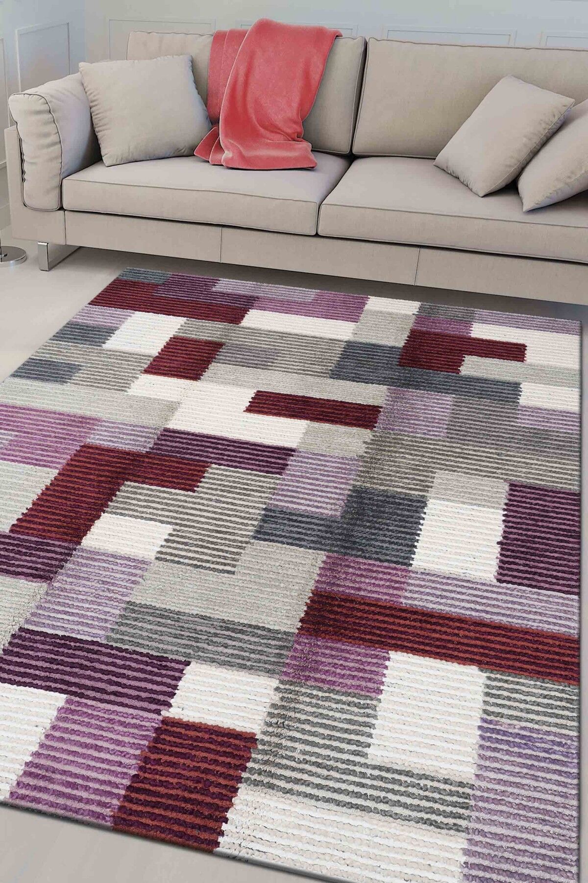 Nepal 3577 Modern El Dokuma Kışlık Bambu Halı