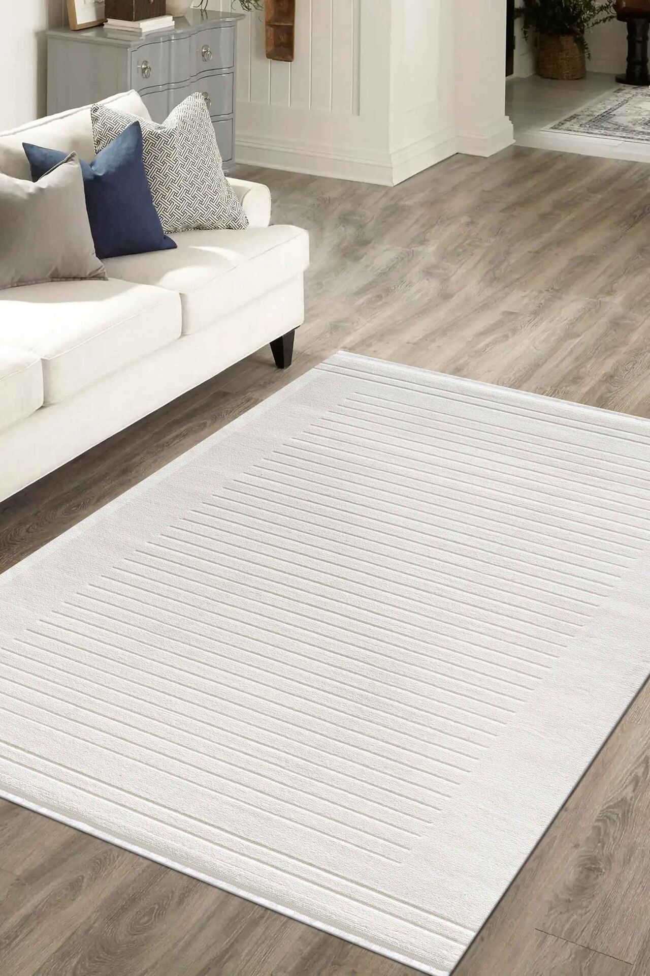 Pierre Cardin Quenta QZ01A Salon Halısı Krem - 80x150