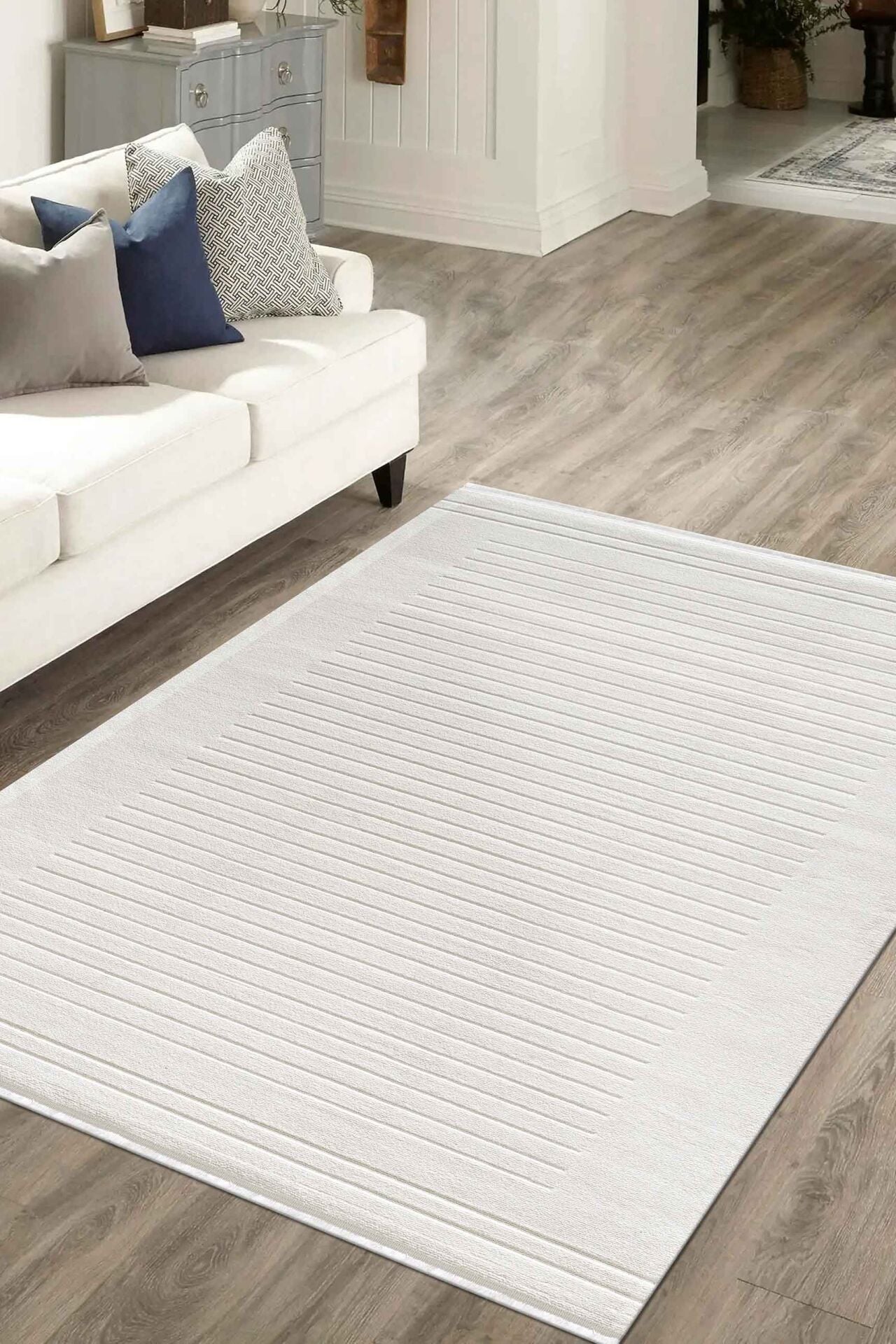 Pierre Cardin Quenta QZ01A Salon Halısı Krem - 100x200