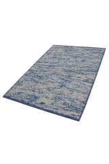Nepal 3581 Mavi Modern El Dokuma Kışlık Bambu Halı