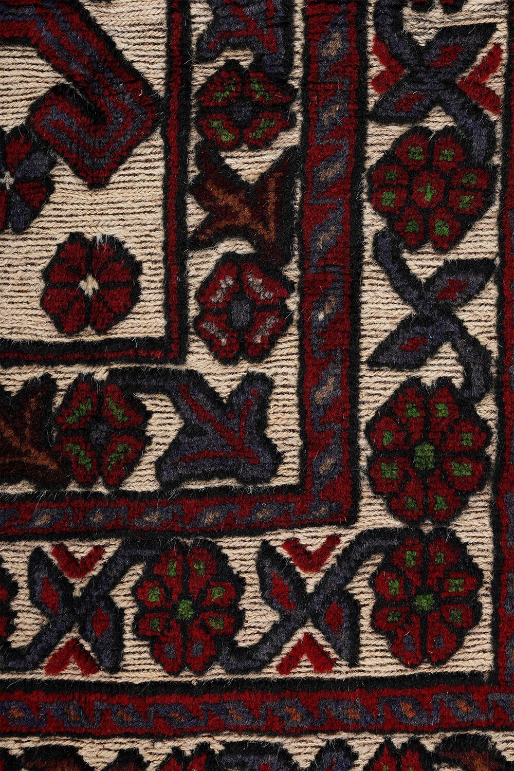 Afgan Berceste El Dokuma Yün Halı