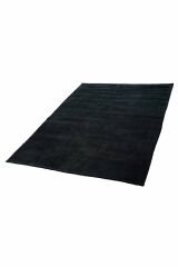 Nepal 3583 Siyah Modern El Dokuma Kışlık Bambu Halı