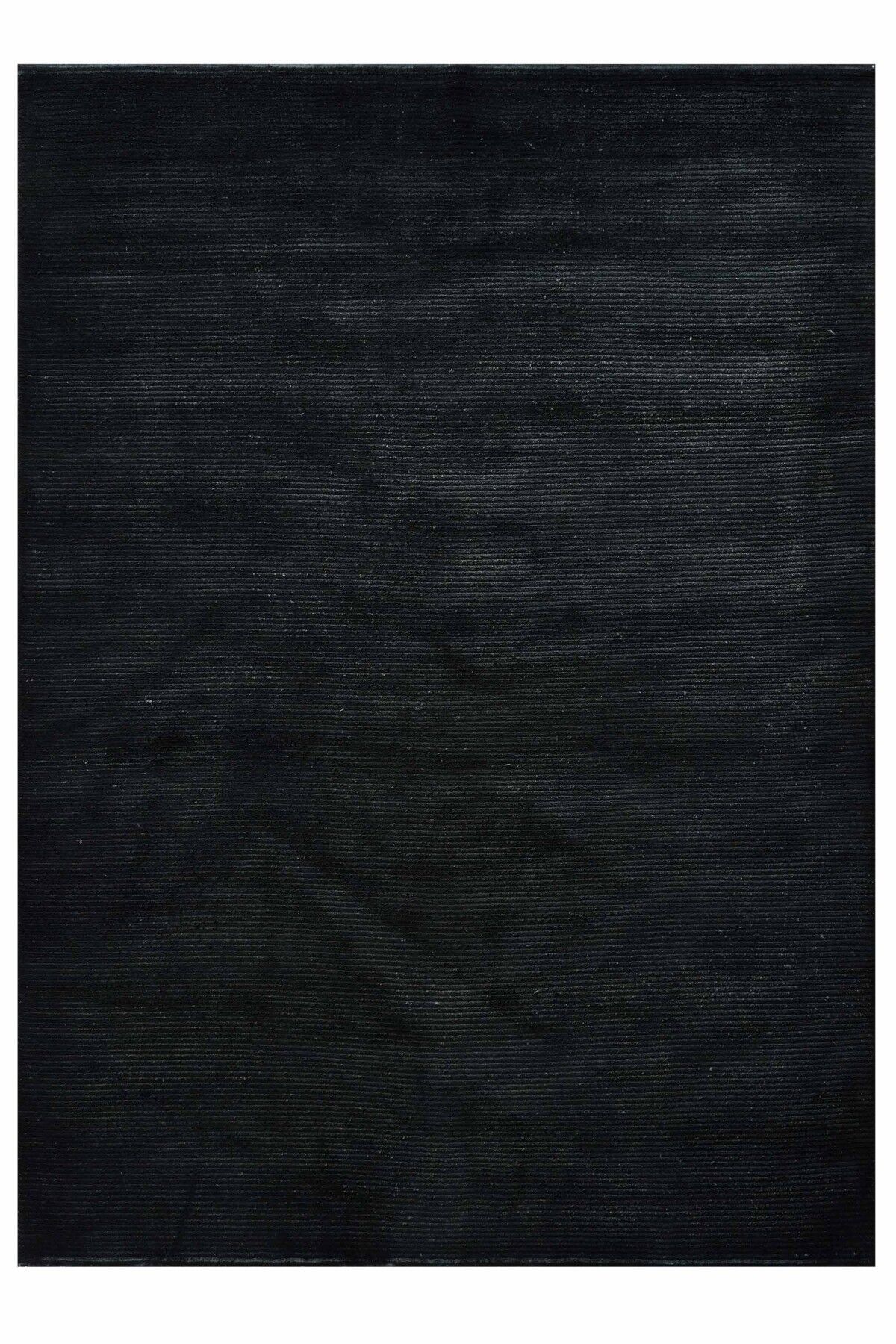 Nepal 3583 Siyah Modern El Dokuma Kışlık Bambu Halı