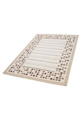 Nepal 3587 Bej Modern El Dokuma Kışlık Bambu Halı