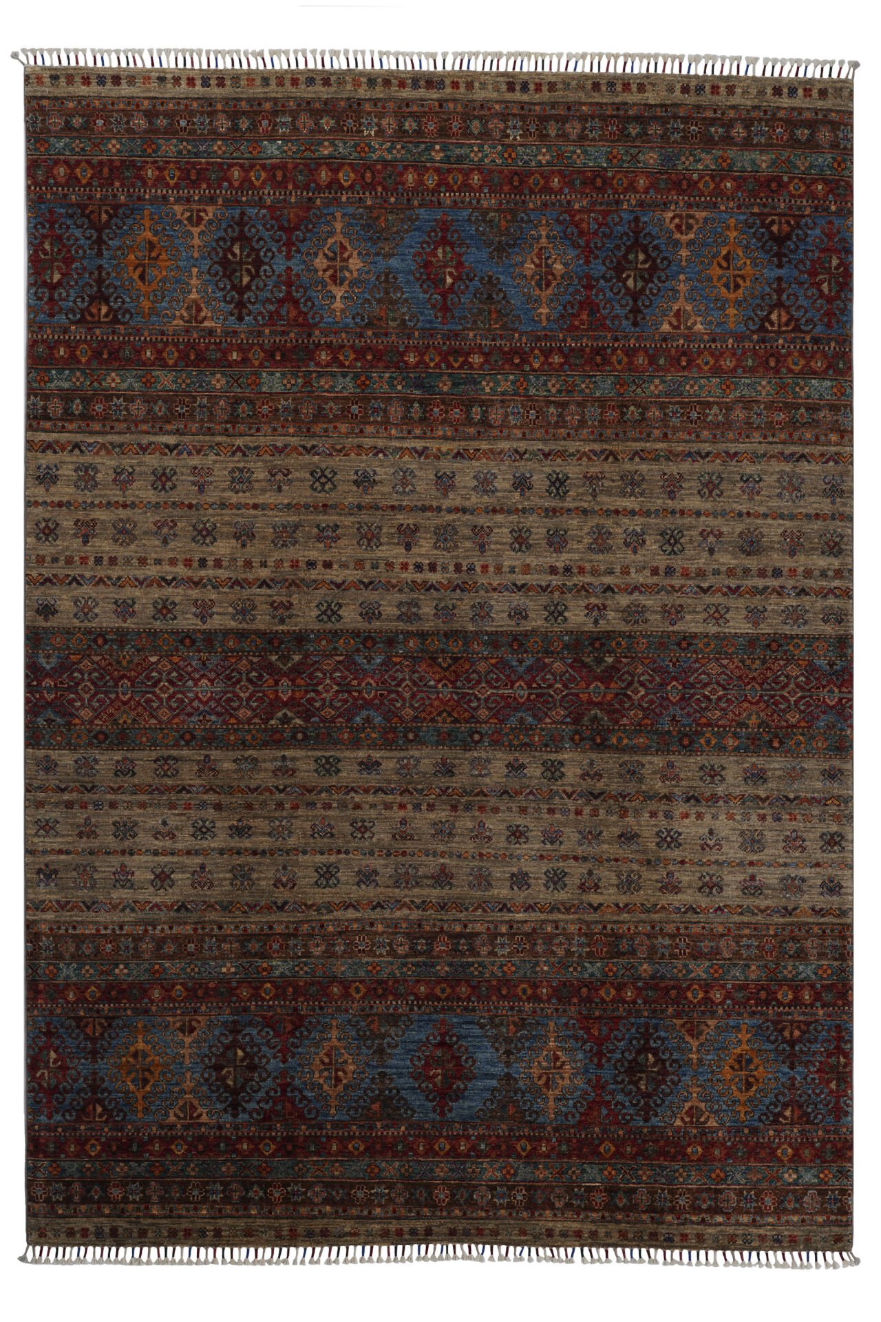 SHB Afgan Orjin El Dokuma Yün Halı Kırmızı - 173x245