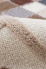 Nepal 3589 Krem Modern El Dokuma Kışlık Bambu Halı