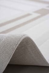 Pierre Cardin Quenta QZ08A Salon Halısı Krem / Kahverengi - 100x200