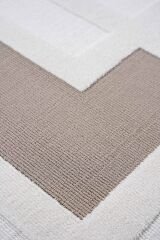 Pierre Cardin Quenta QZ08A Salon Halısı Krem / Kahverengi - 160x230