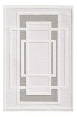 Pierre Cardin Quenta QZ08A Salon Halısı Krem / Kahverengi - 120x180