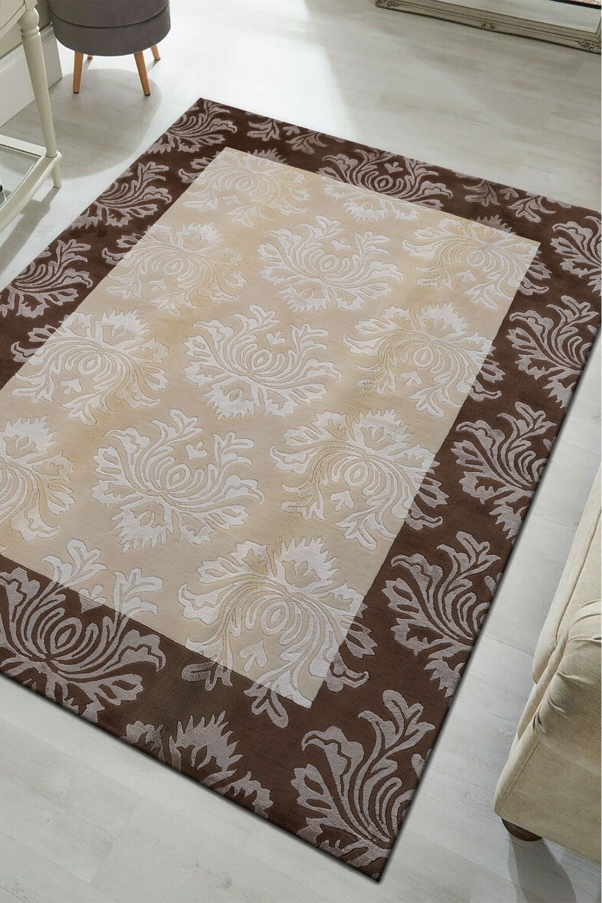 Nepal 3593 Modern El Dokuma Kışlık Bambu Halı
