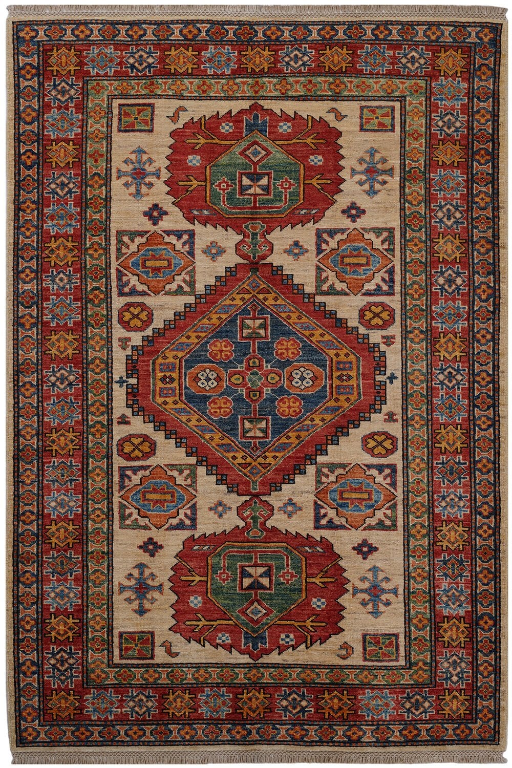 Afgan Şirvan El Dokuma Yün Halı