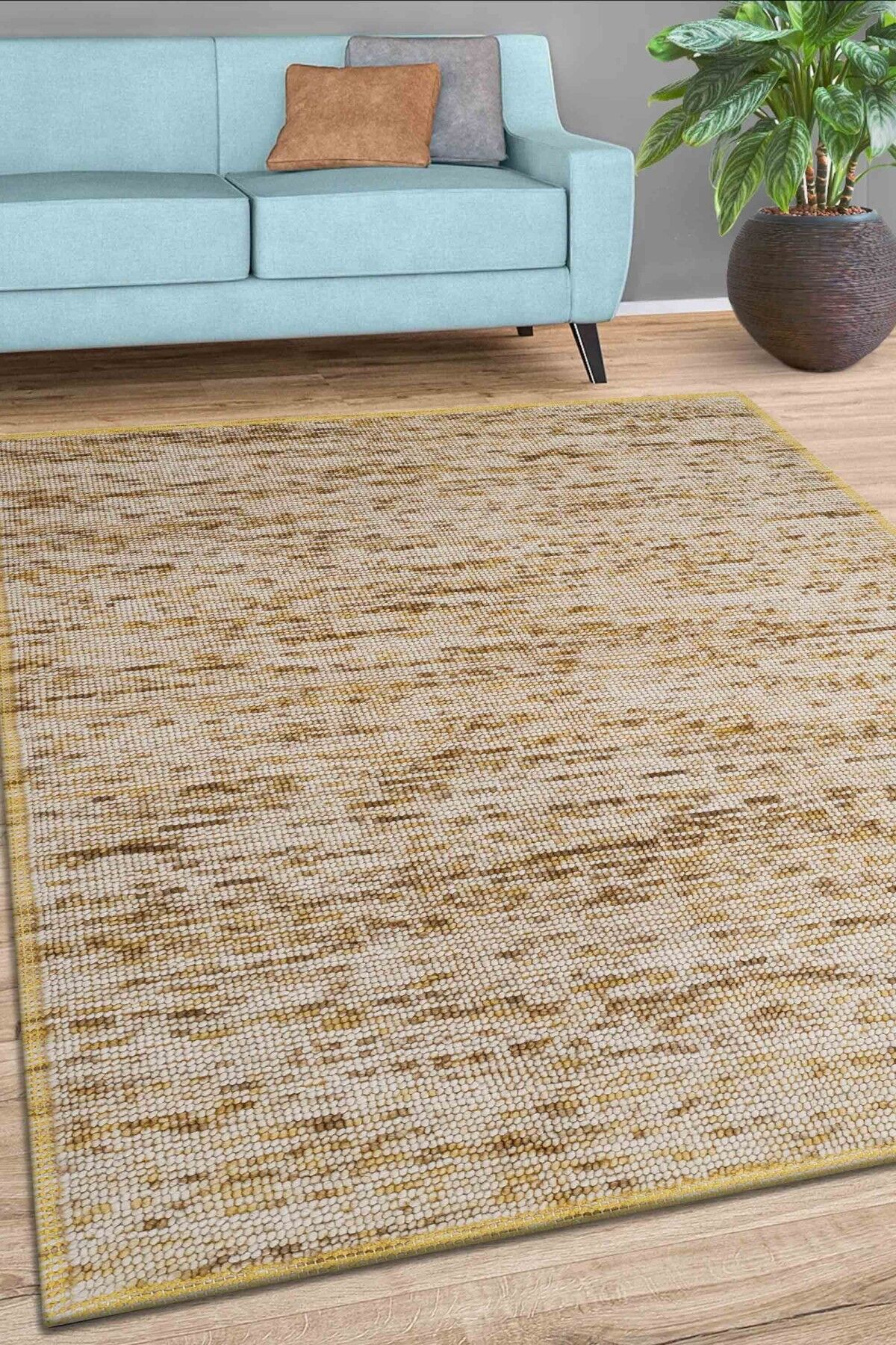 Nepal 3595 Modern El Dokuma Kışlık Bambu Halı