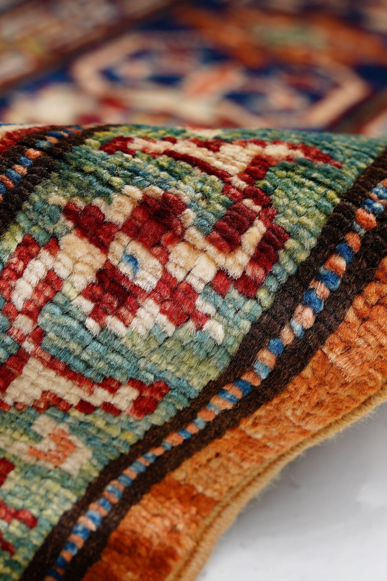 Afgan Şirvan El Dokuma Yün Halı