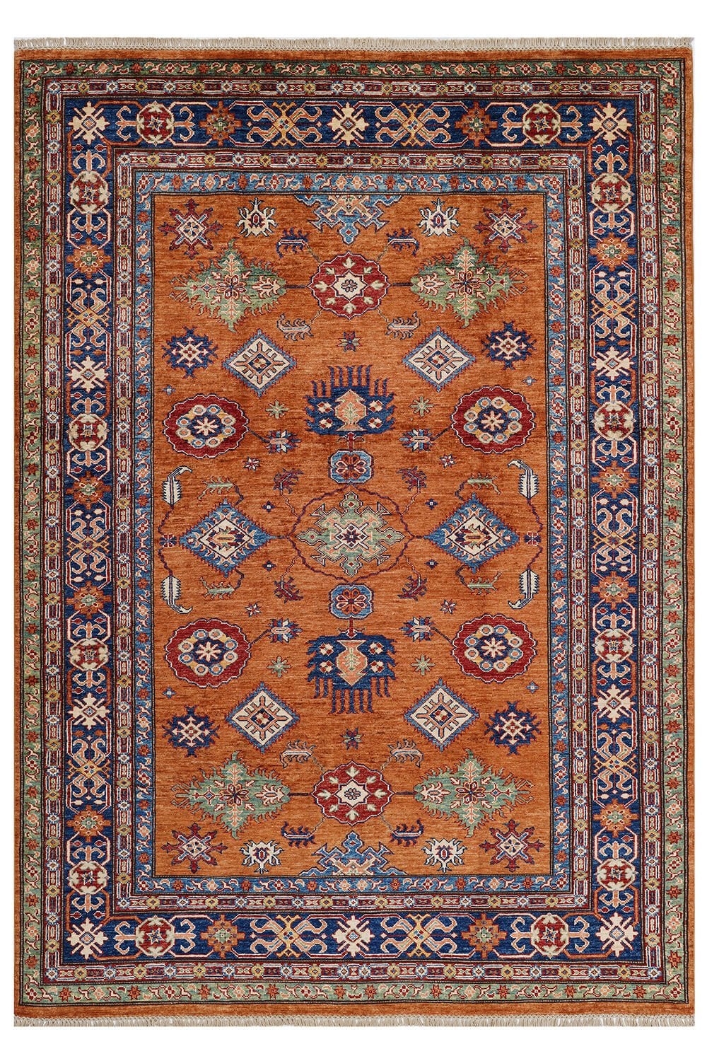 Afgan Şirvan El Dokuma Yün Halı Renkli - 179x256