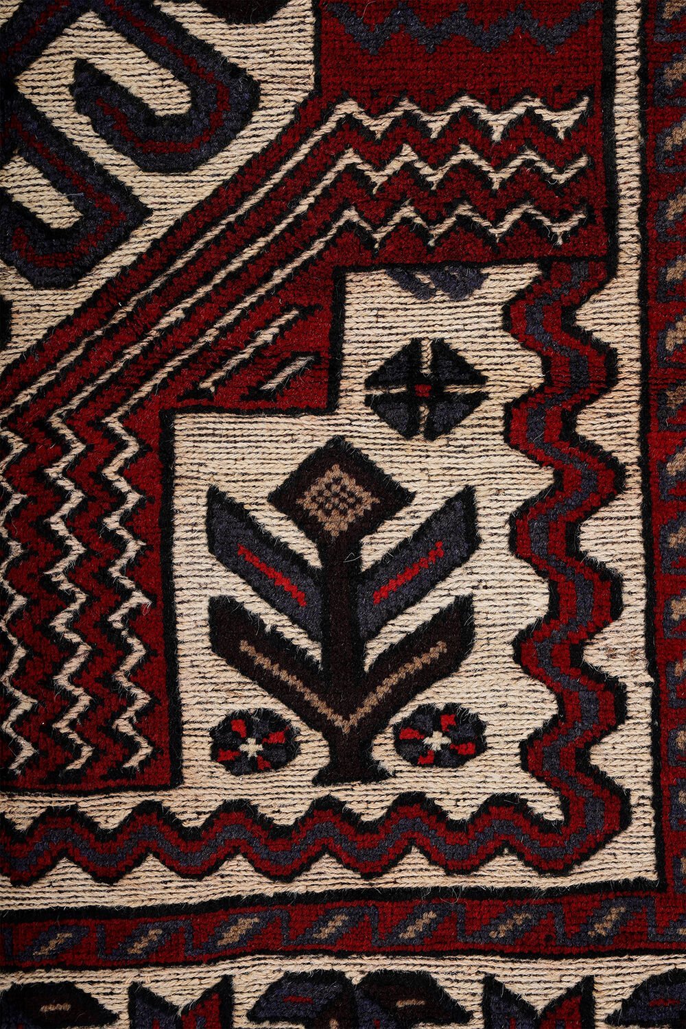 Afgan Berceste El Dokuma Yün Halı