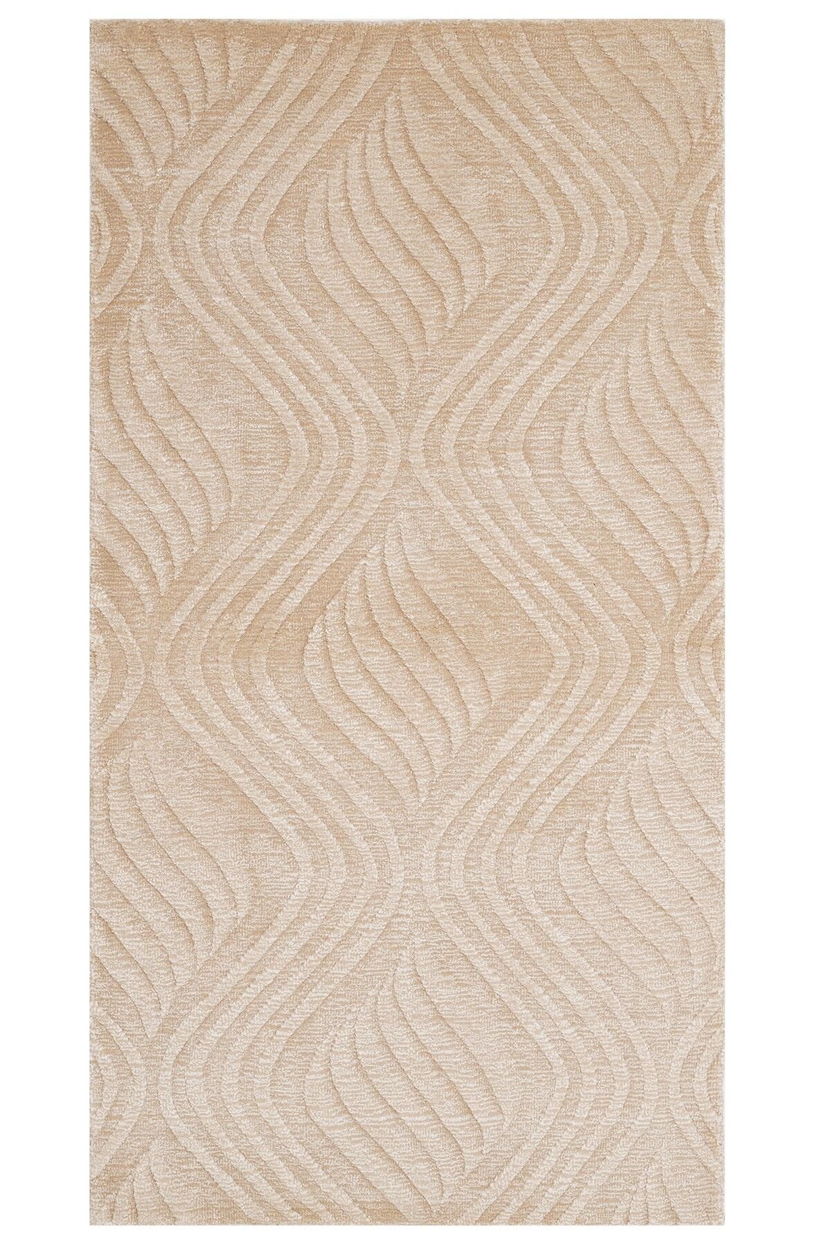 Nepal 3616 Sarı Modern El Dokuma Kışlık Bambu Halı