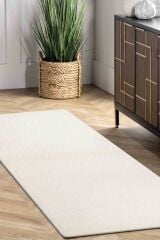 Nepal 3629 Krem Modern El Dokuma Kışlık Bambu Halı