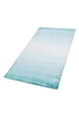 Nepal 3634 Mavi Modern El Dokuma Kışlık Bambu Halı