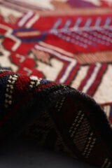 Afgan Berceste El Dokuma Yün Halı Kırmızı - 91x136