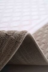Pierre Cardin Quenta QZ11B Salon Halısı Kahverengi / Krem - 80x300