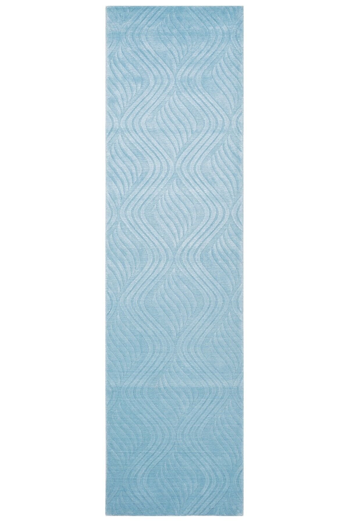 Nepal 3669 Mavi Modern El Dokuma Kışlık Bambu Halı