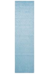 Nepal 3669 Mavi Modern El Dokuma Kışlık Bambu Halı