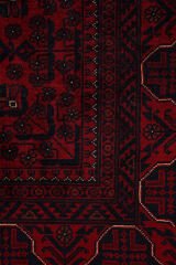 Afgan Khamyab El Dokuma Yün Halı Kırmızı - 152x195