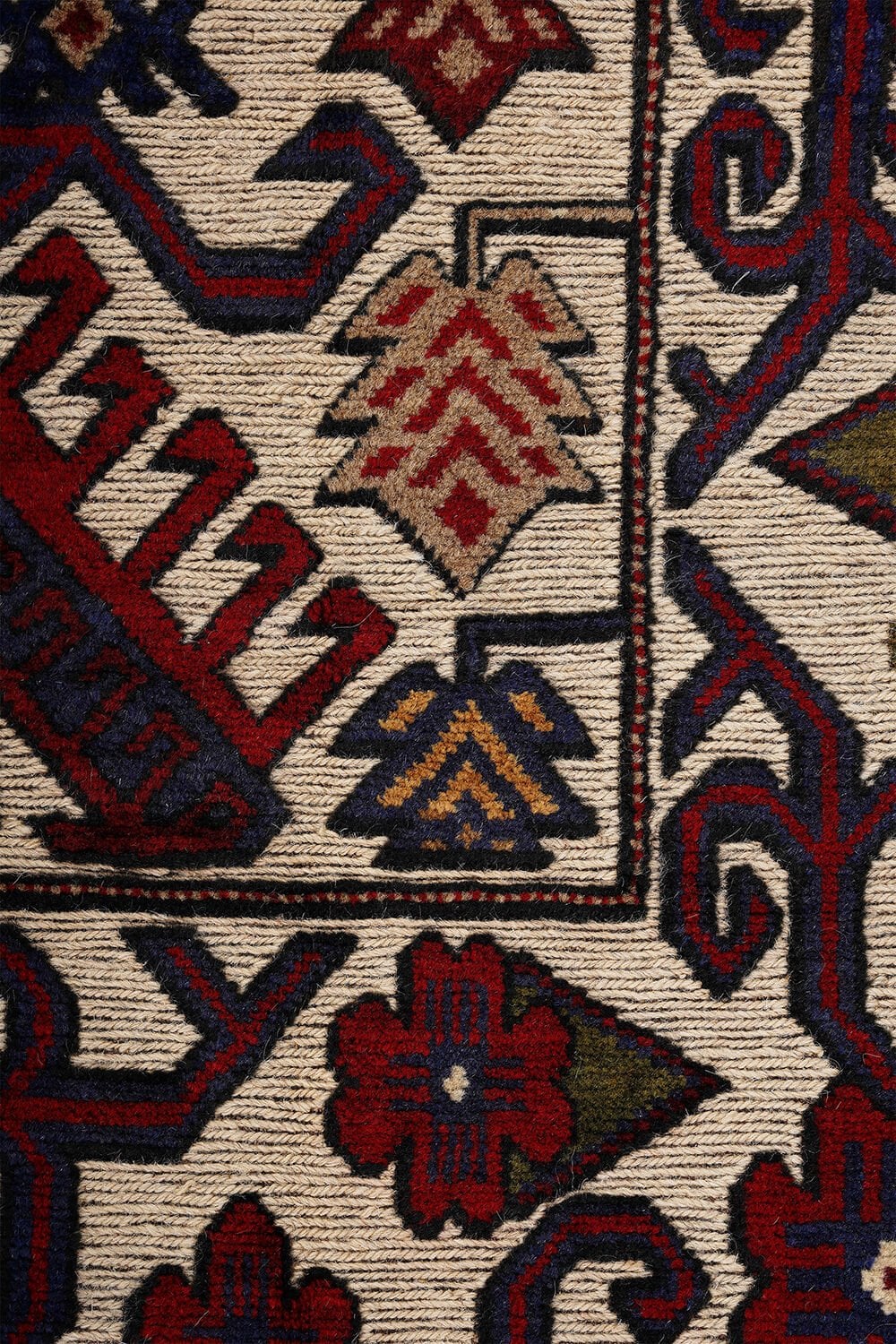 Afgan Berceste El Dokuma Yün Halı