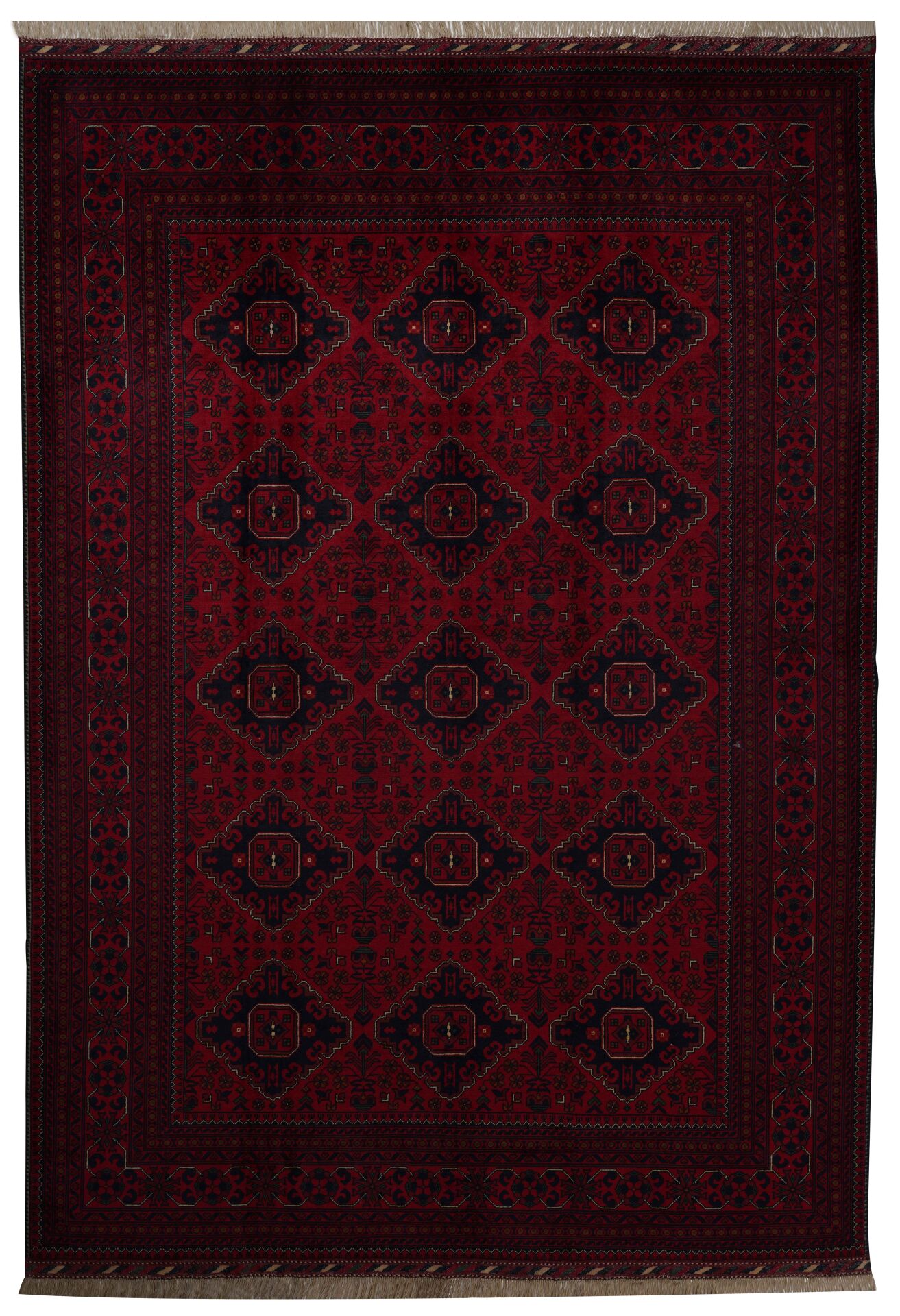 Afgan Khamyab El Dokuma Yün Halı