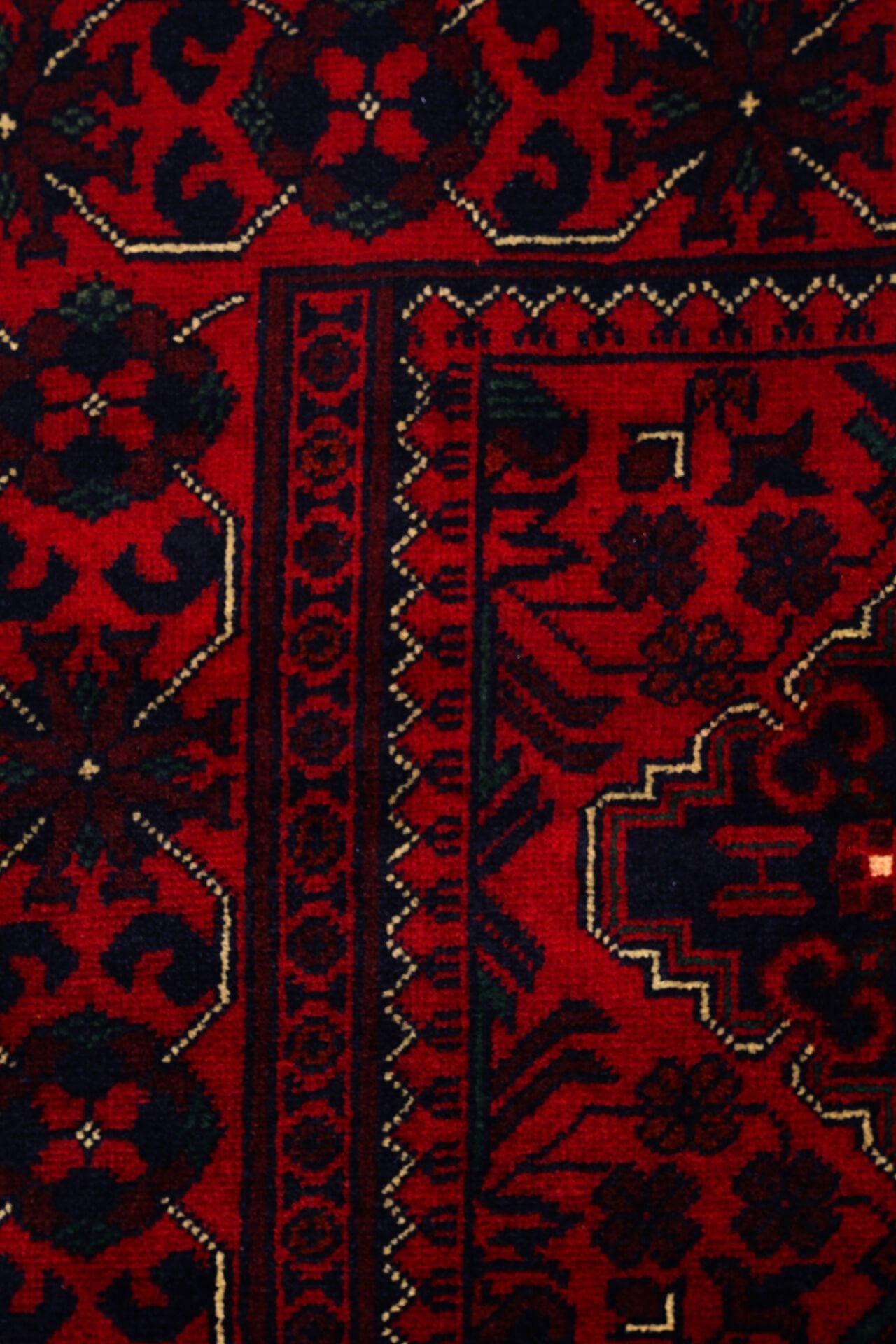 Afgan Khamyab El Dokuma Yün Halı