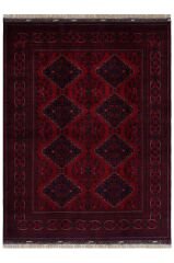 Afgan Khamyab El Dokuma Yün Halı Kırmızı - 153x200