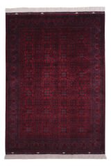Afgan Bilcik El Dokuma Yün Halı Kırmızı - 172x238