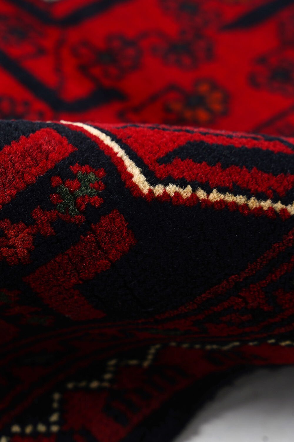 Afgan Khamyab El Dokuma Yün Halı