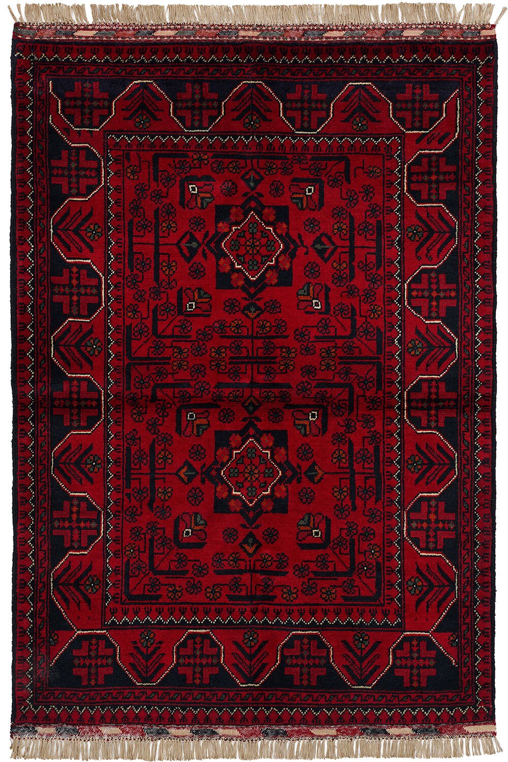 Afgan Khamyab El Dokuma Yün Halı