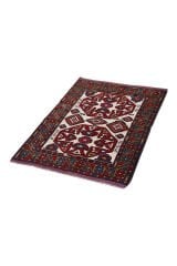 Afgan Berceste El Dokuma Yün Halı Kırmızı - 123x90