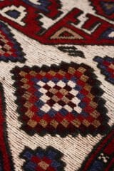 Afgan Berceste El Dokuma Yün Halı Kırmızı - 123x90